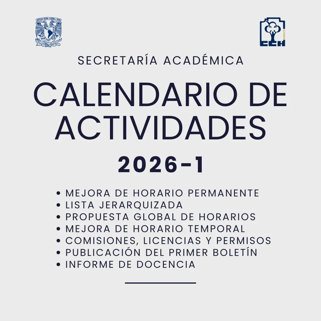 Calendario Actividades 26-1
